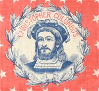 COLUMBIAN EXPOSITION "CHRISTOPHER COLUMBUS" FLAG