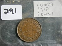 1912 Canadian One Cent Coin
