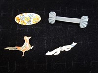 Assorted Brooches Costume Jewelry