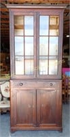 Extra Tall Antique China Cabinet Hutch
