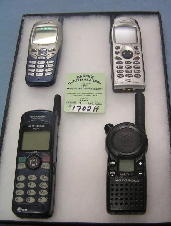 Group of modern cell phones