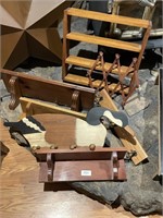 Assortment of Wooden Shelves and Coat/Hat Racks