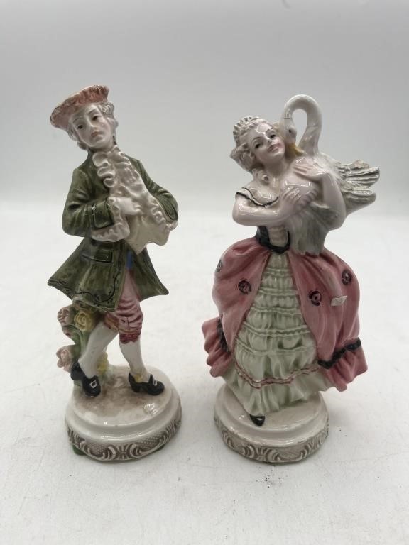 Vintage signed EFI Italy colonial figures