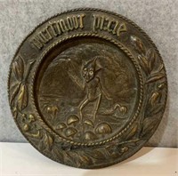 Antique Dartmoor Pixie Bronze Tray - appx 4 1/2”