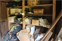 CONTENTS OF OLD SHED, LUMBER, PVC, BOOKS, ETC