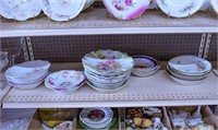 Shelf of 21 Bowls and Plates