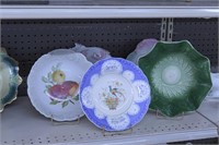 5 Collectible Decorative Bowls - Green