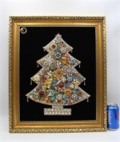 Brooch Christmas Tree Art Framed Beauty