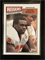 1987 TOPPS NFL FOOTBALL "DEXTER MANLEY" NO. 76 P