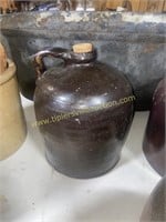 Brown stoneware jug