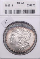 1889 ANAX MS63 MORGAN DOLLAR