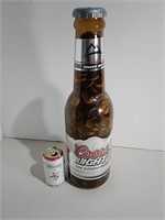 Coors Light Plastic Coin Bank Filled W/ Various