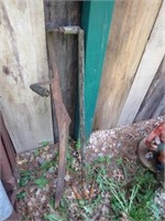 Hay Knife & Antique Hand Cultivator