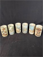 6 Vtg Carrier and Ives Candle