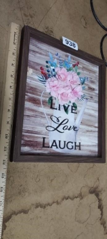 LIVE, LAUGH, LOVE, WALL DECOR