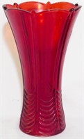 Vintage Ruby Red Vase 9.5"