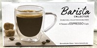 Barista Collection Double Wall 4 Espresso Cups