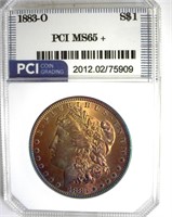 1883-O Morgan PCI MS65+ Fantastic Color
