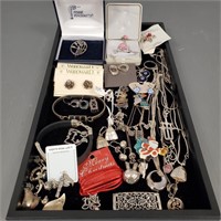Group of sterling designer, etc. jewelry