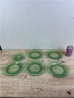 Lot of green plates