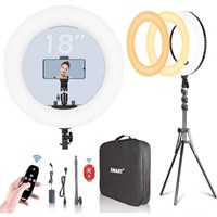 EMART 18-inch Ring Light with Stand, 65W Big Adjus