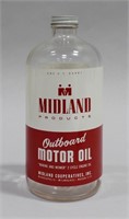 MIDLAND OUTBOARD MOTOR OIL BOTTLE