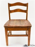 Vintage Oak Child's Chair