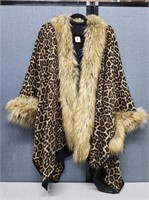 Jessica Mcclintock Leopard Print Women's Coat