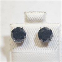 $2425 14K  Black Diamond(3.36ct) Earrings