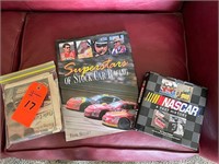 NASCAR books and Dale Earnhardt, Sr newspaper