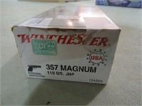 WINCHESTER 357 MAG 110 GR AMMO 50 ROUNDS