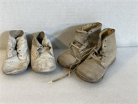 Vintage leather baby shoes