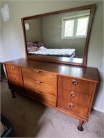 Mid Century Modern Dresser with Mirror