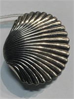Beau Sterling Silver Seashell Pin
