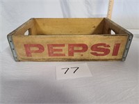 Vintage Pepsie Wooden Crate MARION