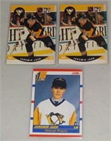 Lot of 3 Jaromir Jagr Rookie cards