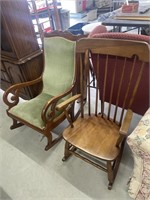 2 vintage rocking chairs