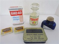 Vintage tins & bottles Advertisements