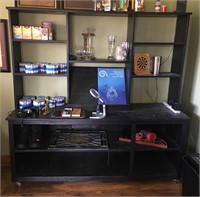 Large 7 Shelf Unit/Desk  on Wheels