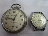 Pocket Watch - Missing Knob & a Watch Face
