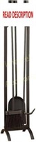 Panacea 15891 7 in. Black Fireplace Tool Set