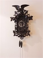 Large Antique Black Forest Germany Cuckoo Clock