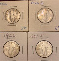 1926, 1926-D & 1927-S Standing Liberty Quarters