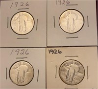 1926 Standing Liberty Silver Quarters