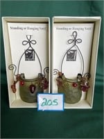 (2) Standing or Hanging Votive Holders