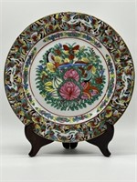 Antique Famille Rose Qing Dynasty Plate