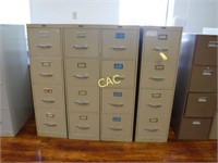4pc 4- Drawer File Cabinets