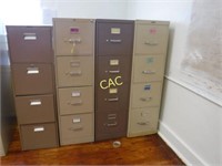 4pc 4- Drawer File Cabinets