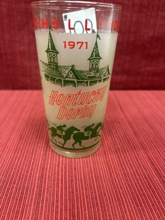 1971 Official Kentucky Derby Mint Julep Glass