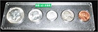 1964 Silver Proof BU 5-Pc. Coin Set